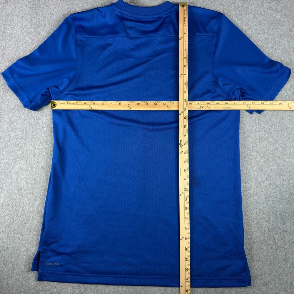 Adidas Jersey Mens Large Royal Blue Primegreen Aeroready 80$ MSRP NWT FLAW